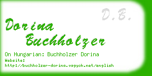 dorina buchholzer business card